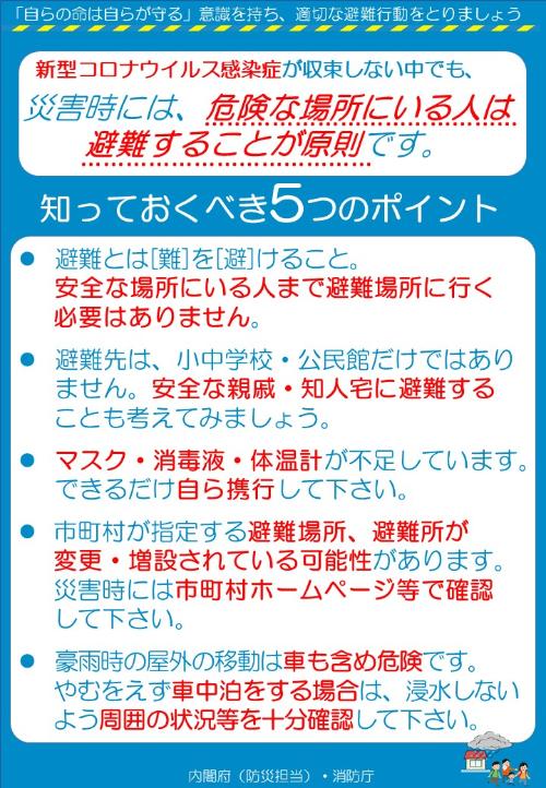 知っておくべき5つのポイントチラシ